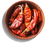 Chilies in Schale